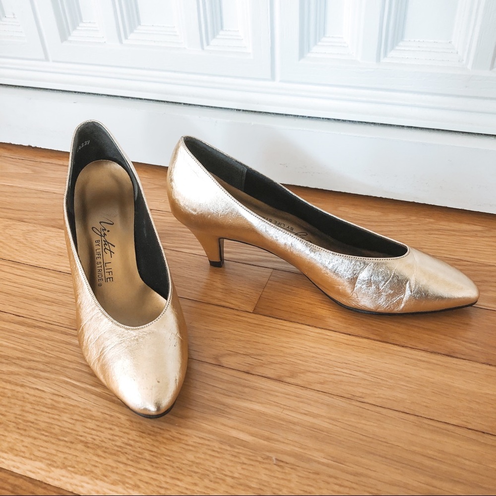 Vintage 1980’s Gold Metallic High Heels